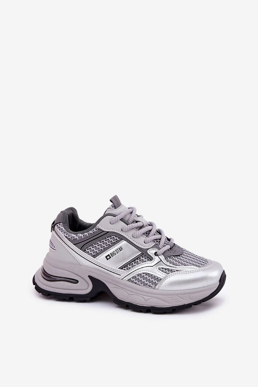 Chaussures de sport modernes mode femme confort cuir écologique design futuriste low-top amorti confortable