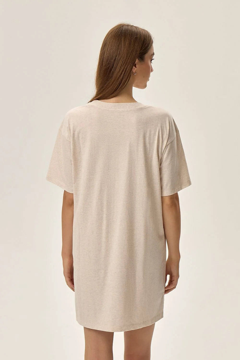 Chemise de nuit Henderson femme design cosmique lettrage moon coloré coton polyester coupe T-shirt confort nuits détente