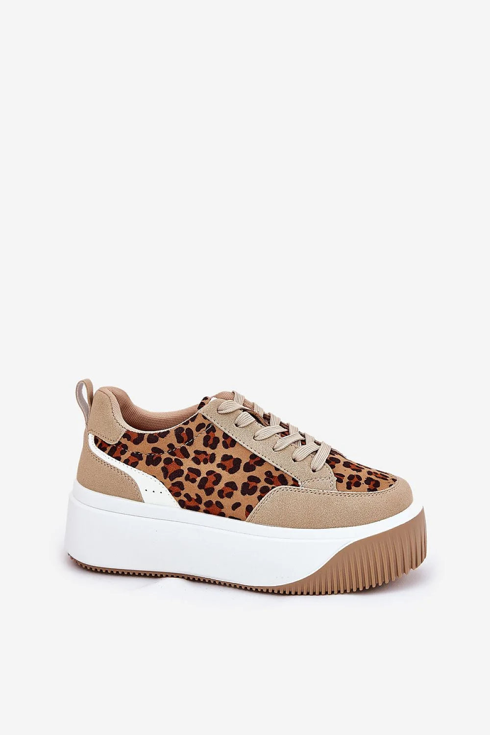 Chaussures de sport femmes tendance modernes semelle plateforme animal motif léopard cuir suédé ecofriendly confortable style quotidien