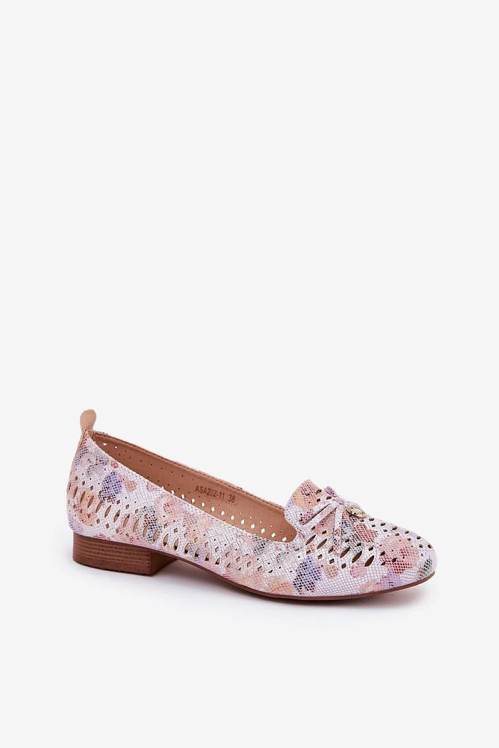 Ballerine Step in style Jezzi cuir suédé écologique nœud métallique pastel multicolore femmes occasionnels formels