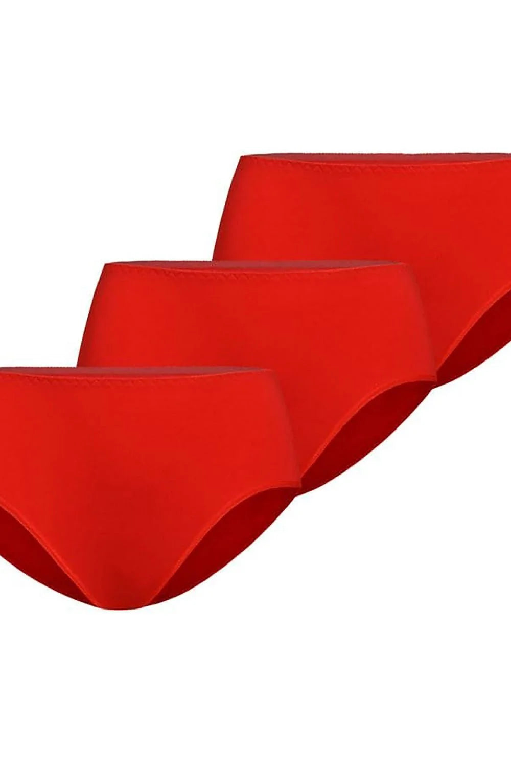 ensemble culottes femme Teyli taille haute coton confort rouge lot trois minimaliste sans coutures apparentes microfibre extensible lisse élastique discret