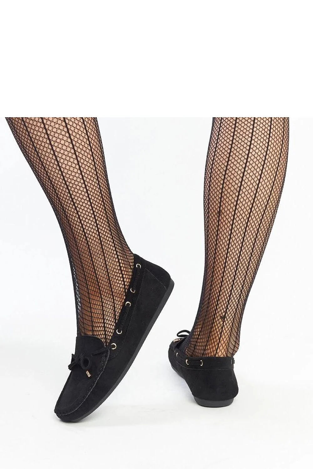 Mocassins en daim noir bijoux dorés accessoires élégants femmes confortables plates modernes