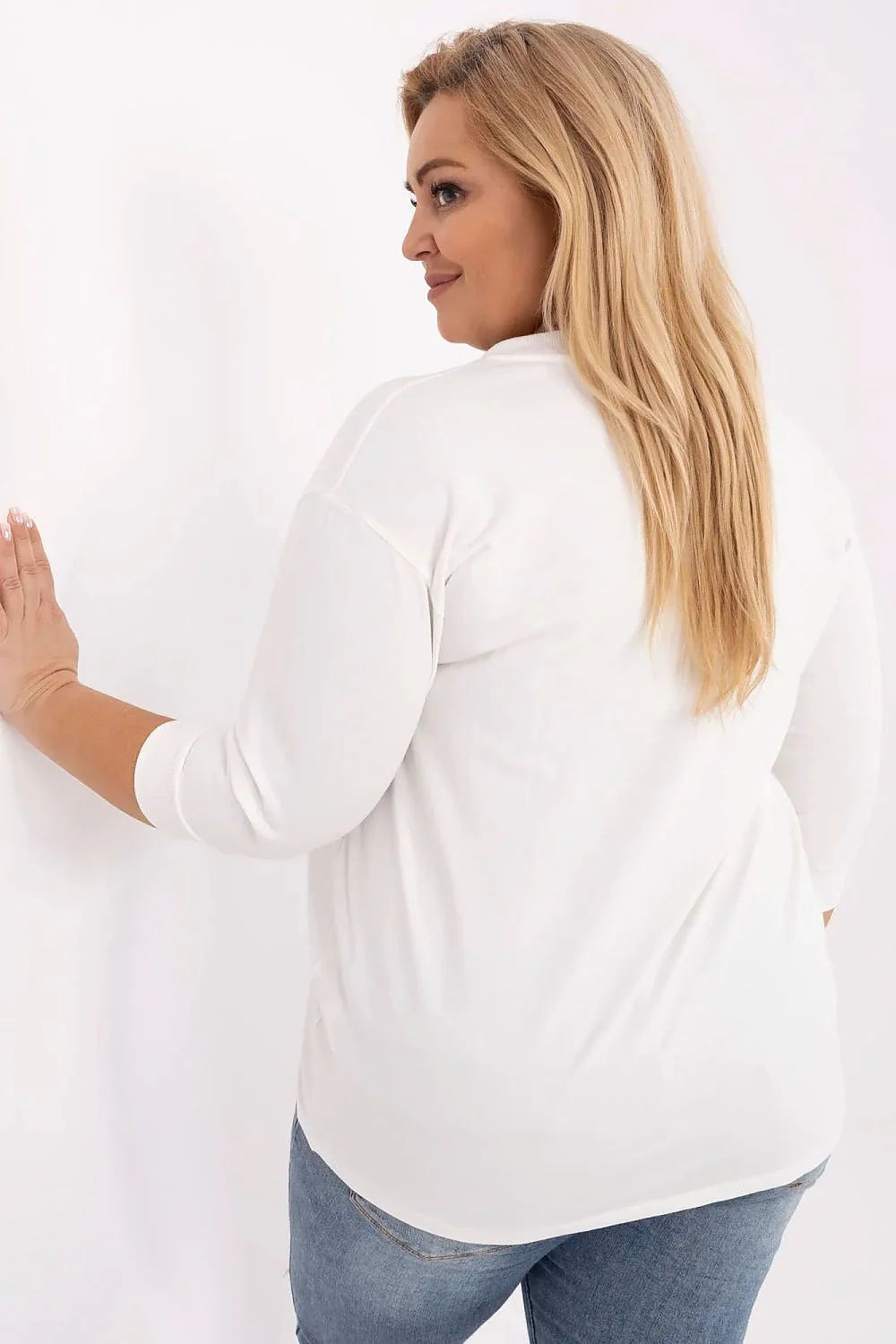 Sweatshirt femme design graphique minimaliste coton mélangé ample longues manches col rond cordon occasionnel