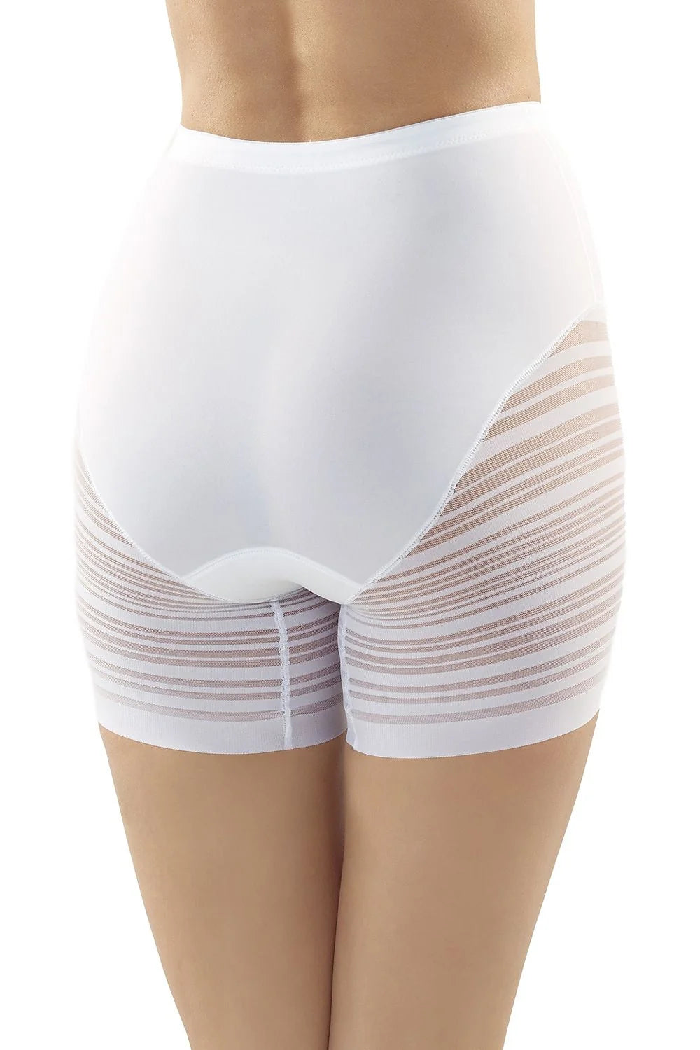 Culottes gainantes Eldar sculptantes en microfibre et élasthanne, taille haute, transparences rayées, confort optimal, shapewear pour femmes