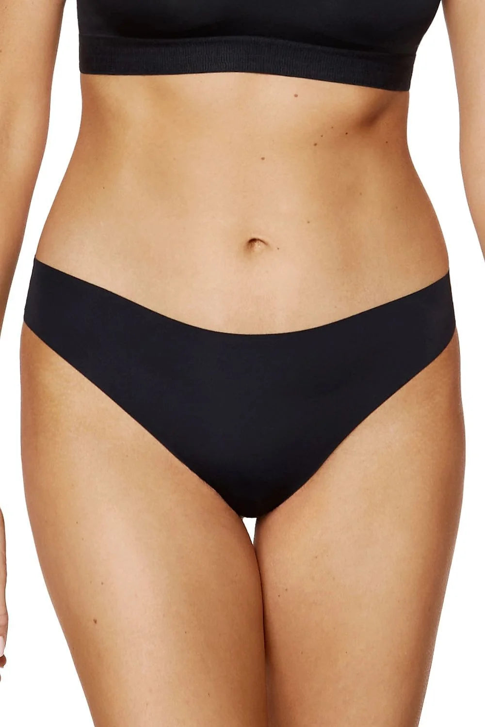 lot trois culottes sans couture noir mihaute ceinture large microfibre extensible ultralisse maintien confortable invisible vêtements ajustés gousset coton
