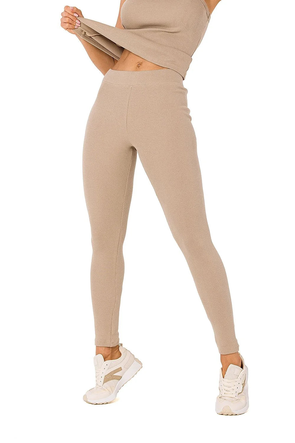 Leggings Moe pour femmes mode sport coupe ajustée elasthanne coton vert vif tendance basique yoga fitness