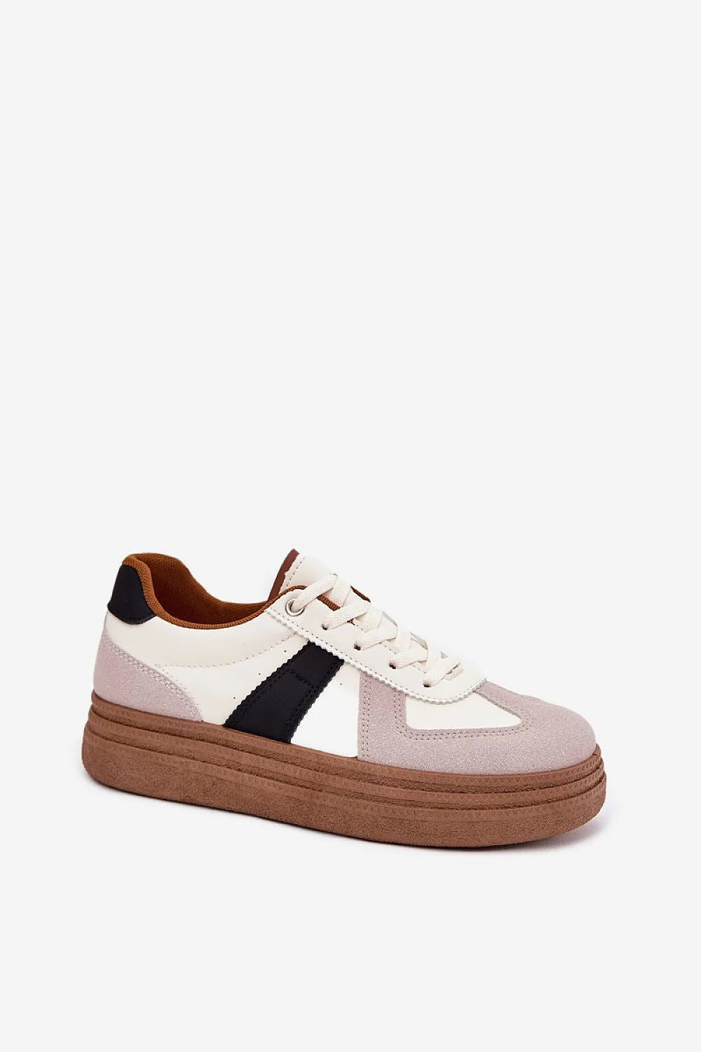 Chaussures de sport modernes pour femmes, design décontracté, cuir et daim, semelle surélevée, confort tout au long de la journée, style urbain, occasion quotidienne, amorti optimal, maintien des pieds