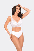 Culottes brésiliennes Babell高 taille en dentelle coton doux elasthanne féminine lingerie élégante confortable occasion spéciale femme