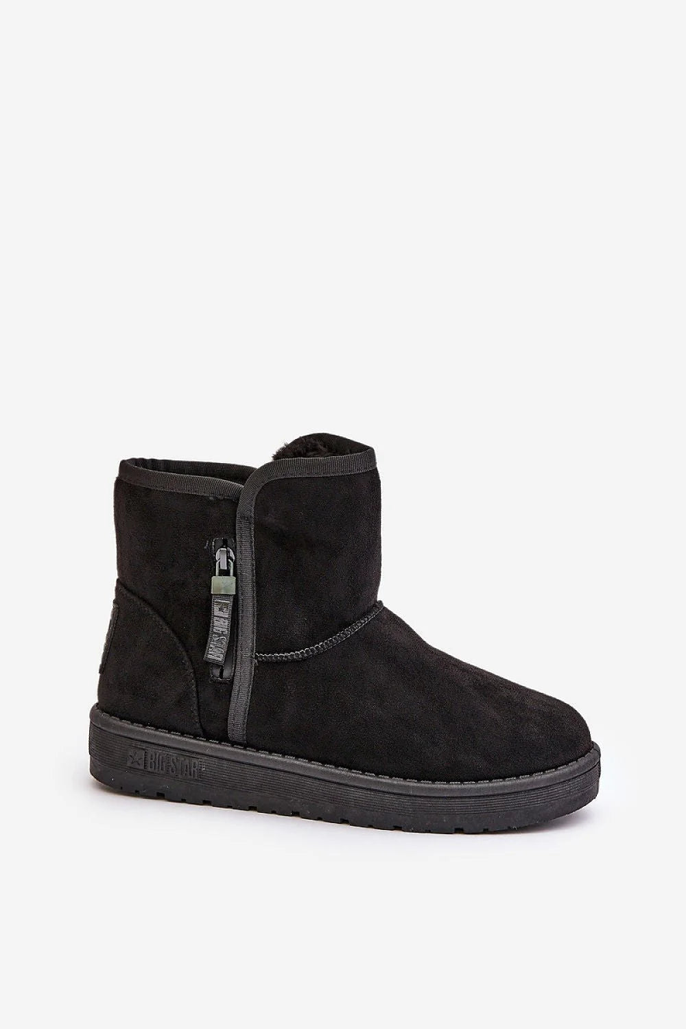 Bottes de neige Step in style éco-suède doublure fourrure semelle fourrure 14 cm plateforme 3 cm cheville style décontracté automne hiver