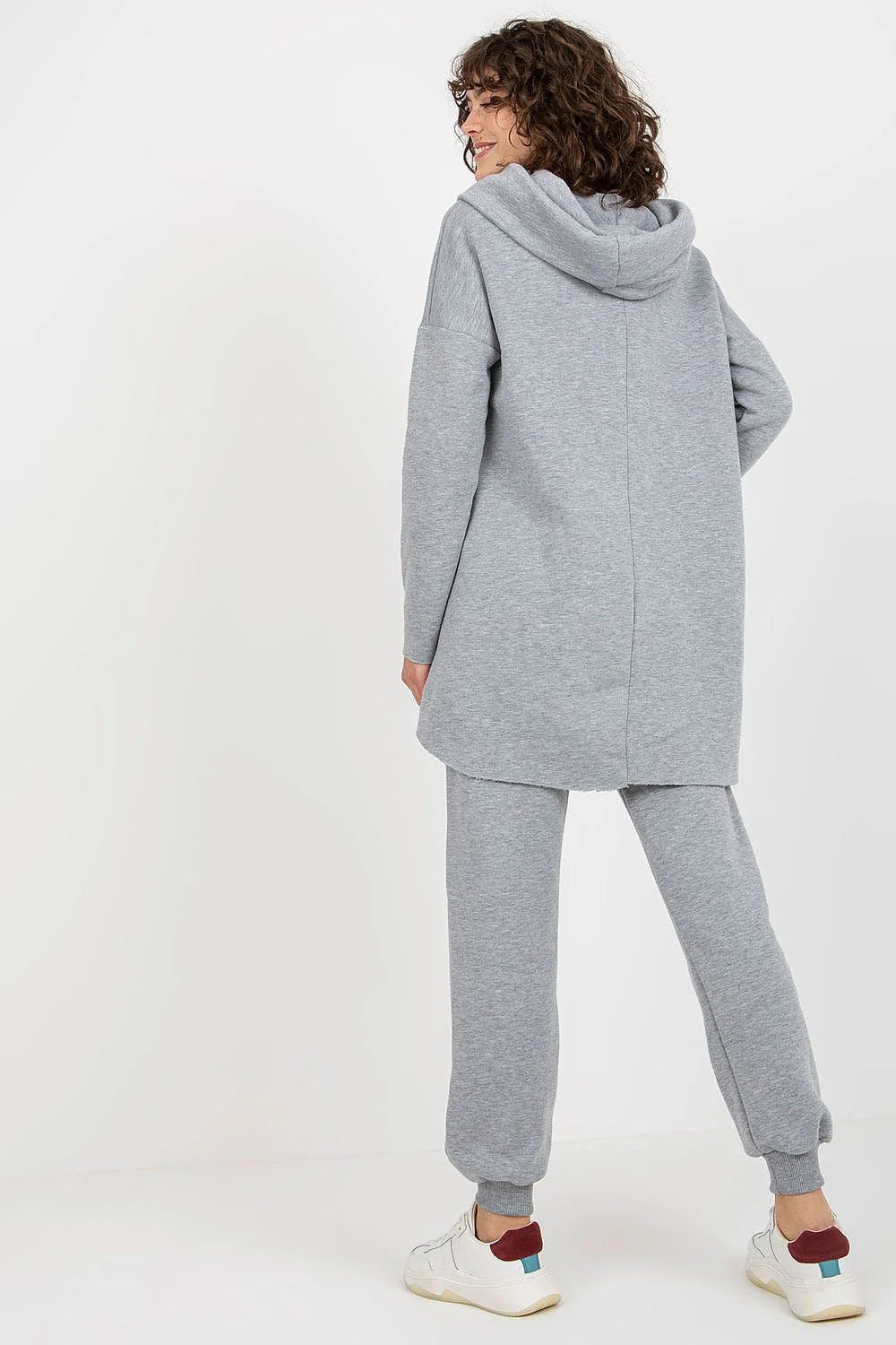 Ensemble Ex Moda pour femme athleisure moderne sweatshirt capuche joggers noirs coton polyester confort style urbain