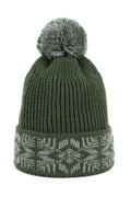 Bonnet d'hiver pour femmes style classique contemporain pompon volumineux motif jacquard matériaux chauds doux coupe ajustée protection contre le froid