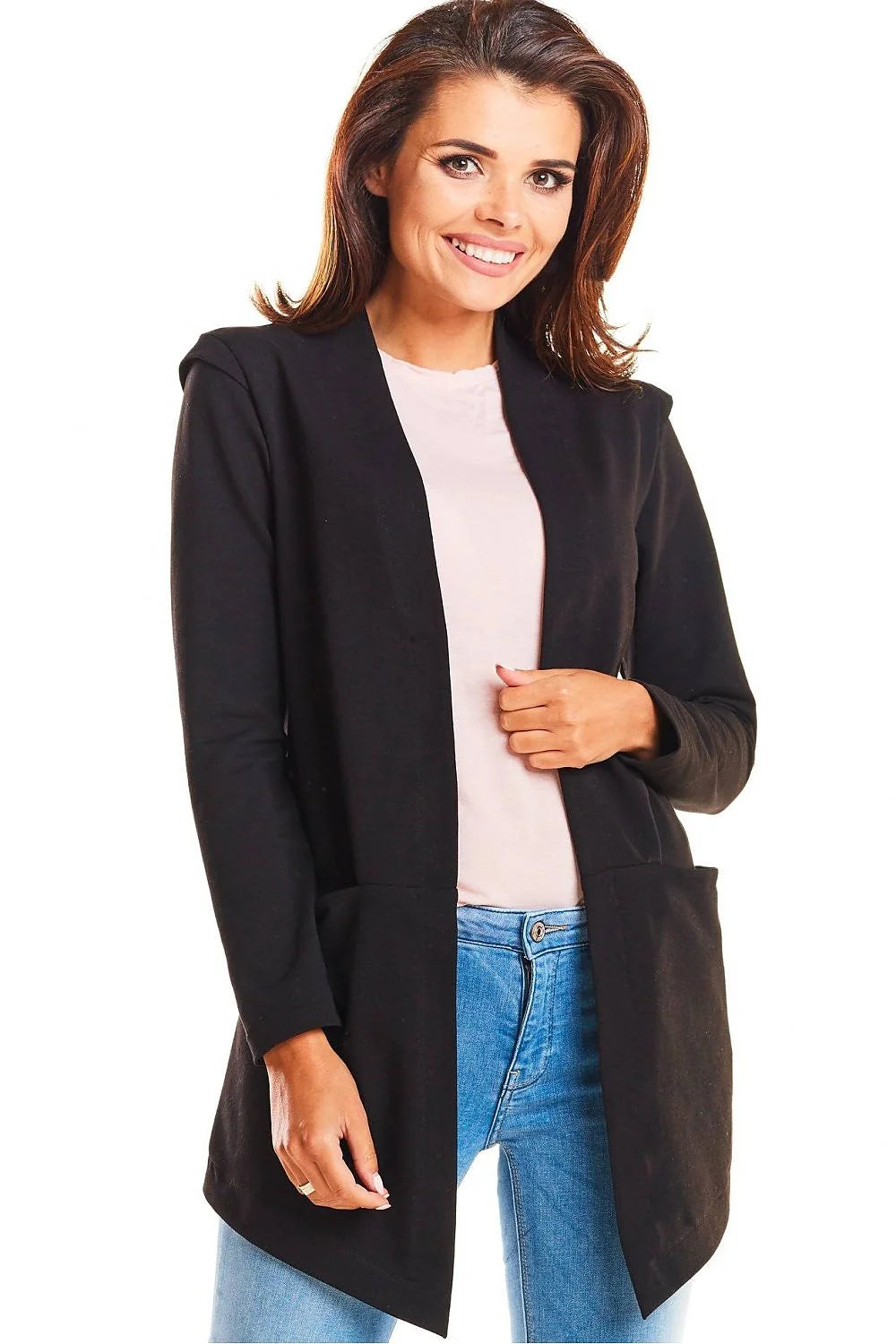 Veste coton bleu vif moderne confortable manches longues décontractée chic pour femmes tendance mode urbaine
