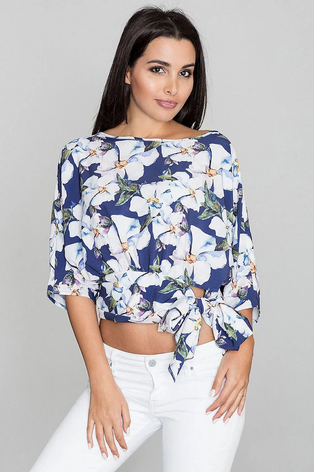 Top floral en polyester, style décontracté pour un look estival frais et confortable femmes