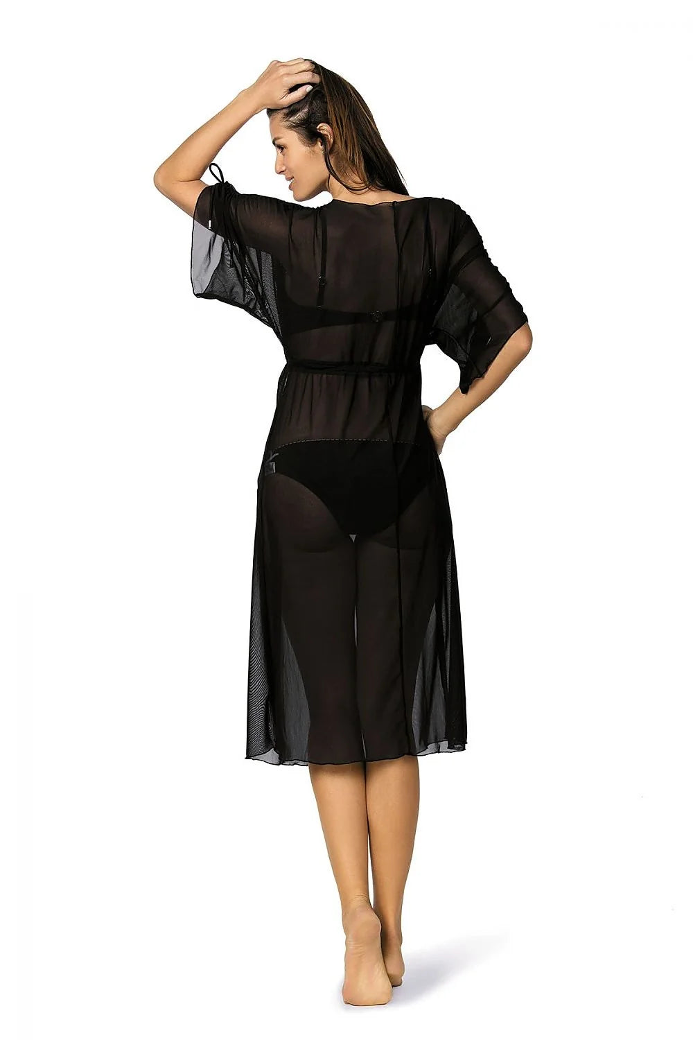 Tunique de plage en tulle transparente élégante pour femmes modernes style estival raffiné et confort