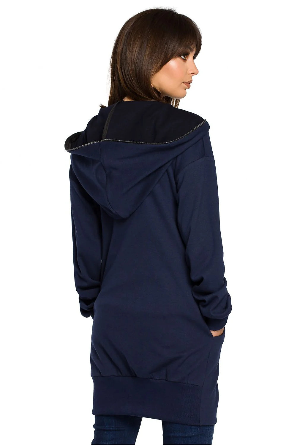 Veste à capuche coton rouge décontractée, confortable, ample, mode féminine, casual, pour sorties décontractées