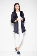 Veste noire ample moderne décontractée élégante pour femmes style contemporain quotidien chic et tendance
